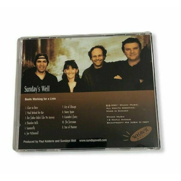 Sunday's Well Beats working for a livin Irish folk band Music CD - Picture 2 of 3